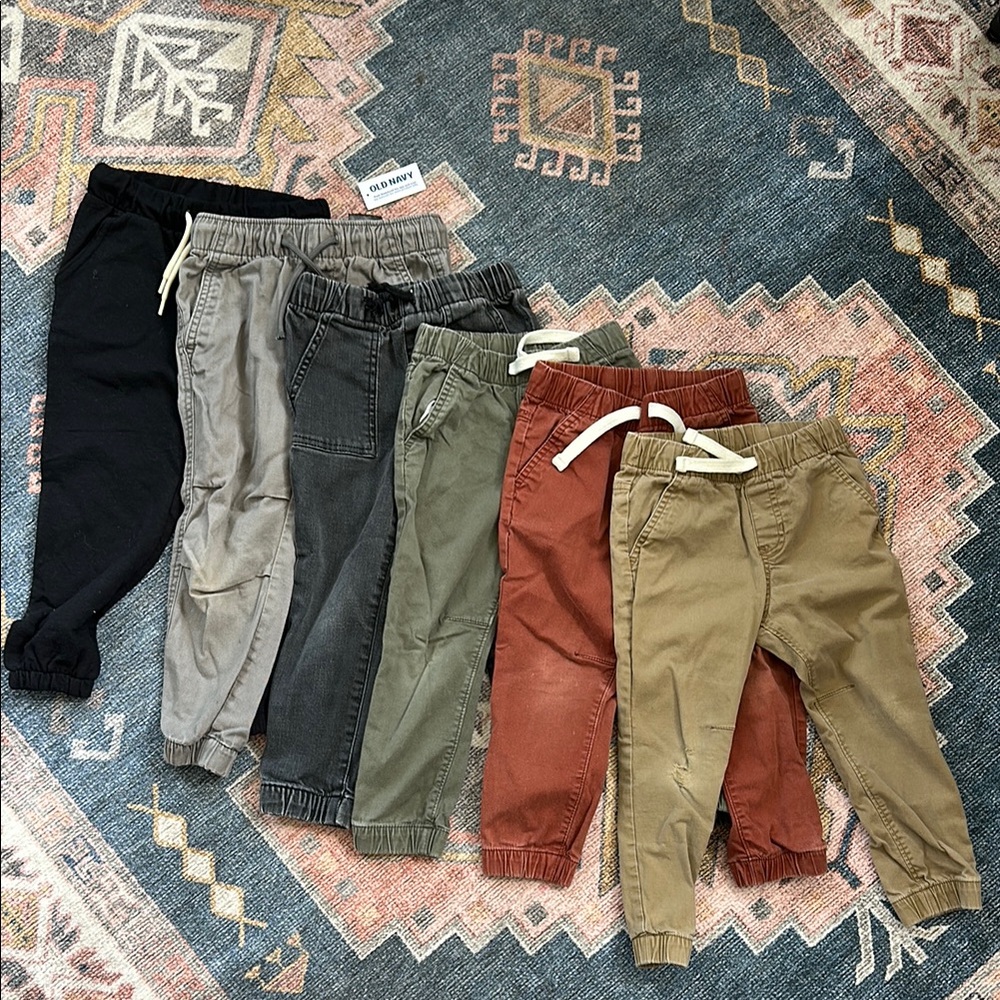 3T Cat & Jack/Old navy/H&M Jogger Pants Set - Black, Gray, Green, Brown, Red